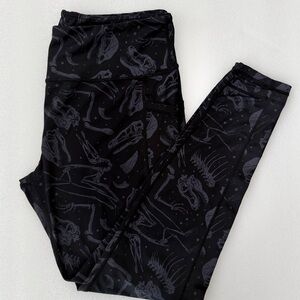 Constantly Varied Gear CVG  Dinoverse Dino Skulls Leggings XXL Squat Approved